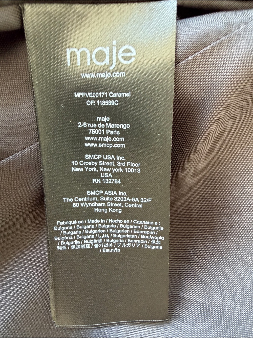 Maje Caramel Corduroy Blazer Size 36 EU / US 2 - Picture 4 of 6